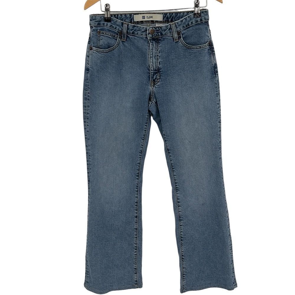 Gap y2k stretch flare light wash jeans size 8